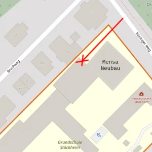 Geändert: Zugang Sporthalle Rüninger Weg